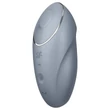 Satisfyer Tap & Climax 1 - 2in1 csikló vibrátor (szürke)