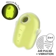 Satisfyer Glowing Ghost - világító léghullámos csiklóizgató (sárga)