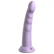 Dillio Slim Seven - tapadókorongos stimuláló dildó (20cm) - lila