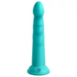 Dillio Slim Seven - tapadókorong stimuláló dildó (20cm) - türkiz