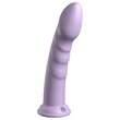 Dillio Super Eight - tapadókorong szilikon dildó (21cm) - lila
