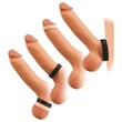 You2Toys 4in1 - pénisz- és heregyűrű szett (natúr-fekete)