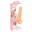 Nature Skin - 2in1 műpunci és péniszköpeny - 23cm (natúr)