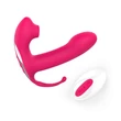 Lonely 3in1 - akkus, léghullámos 3 ágú vibrátor (pink)