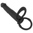 Black Velvet Double F - felcsatolható anál vibrátor (fekete)