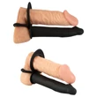 Black Velvet Double F - felcsatolható anál vibrátor (fekete)