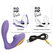 ROMP Reverb - léghullámos 2in1 G-pont vibrátor (lila)