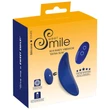 Smile - extra vékony, távirányítós bugyi vibrátor (kék)