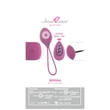 Beau Coeur Rovana - rádiós vibrációs tojás (lila)