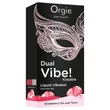 Orgie Dual Vibe - unisex folyékony vibrátor - Eper - Gin Tonic (15ml)