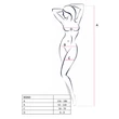 Passion BS060 - rombusz mintás necc szett (piros) - S-L