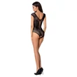 Passion BS064 - nyitott necc body (fekete) - S-L