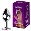 Desirel Pink Jewel M - anál plug (ezüst-pink)