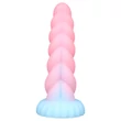 OgazR - világító unikornis dildó - 22cm (szivárvány)