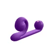 Snail Vibe Duo - akkus, 3in1 stimuláló vibrátor (lila)