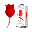 Pretty Love Rose Lover - nyelves 2in1 csiklóvibrátor (piros)