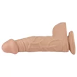 Lovetoy Real Extreme - tapadókorongos dildó - 23cm (natúr)