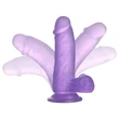 Lovetoy Jelly Studs - tapadókorongos dildó - 15cm (lila)