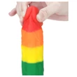 Lovetoy Prider - élethű szilikon dildó - 19cm (szivárvány)