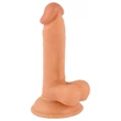 Mr. Rude - tapadókorongos, herés élethű dildó - 17cm (natúr)