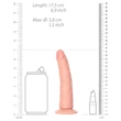 RealRock Slim - realisztikus dildó - 15,5cm (natúr)