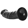 RealRock - tapadókorongos realisztikus dildó - 15,5cm (fekete)