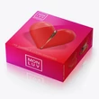 INTOYOU Heart - akkus, léghullámos 2in1 csiklóizgató (piros)