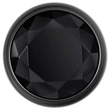 Evolved Black Gem - fém anál plug szett, fekete kővel (ezüst)