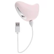 Playboy Palm - akkus, vízálló 2in1 csikló vibrátor (pink)