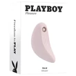Playboy Palm - akkus, vízálló 2in1 csikló vibrátor (pink)