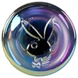 Playboy Jewels - hullámos üveg dildó (átlátszó)