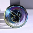 Playboy Jewels - hullámos üveg dildó (átlátszó)