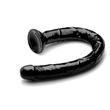 Hosed Anal Snake 19 - tapadókorongos anál dildó (fekete)