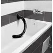 Hosed Anal Snake 19 - tapadókorongos anál dildó (fekete)