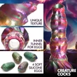 Creature Cocks Larva - ovipozitor űrlény dildó (szivárvány)