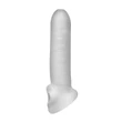 Fat Boy Micro Ribbed - péniszköpeny (17cm) - fehér