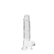 REALROCK - átlátszó élethű dildó - átlátszó (17cm)