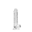 REALROCK - átlátszó élethű dildó - átlátszó (17cm)