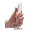 REALROCK - átlátszó élethű dildó - átlátszó (17cm)