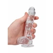 REALROCK - átlátszó élethű dildó - átlátszó (15cm)