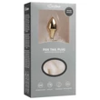 Easytoys Fox NO13 - fém anál plug rókafarokkal (arany-fehér)