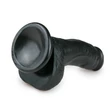 Easytoys - tapadókorongos, herés dildó (15cm) - fekete
