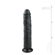 Easytoys - tapadókorongos extra nagy dildó (28,5cm) - fekete