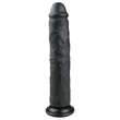 Easytoys - tapadókorongos extra nagy dildó (28,5cm) - fekete