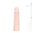 Flesh - hosszabbító péniszköpeny (natúr) - 18cm