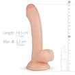 Real Fantasy Vince - herés fitymás dildó - 19,5cm (natúr)