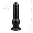 BUTTR Tactical I - tapadókorongos dildó (fekete)
