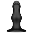 BUTTR FIM-92 - tapadókorongos anál dildó (fekete)