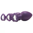 Flirts anal training kit - anál plug szett (3db) - lila
