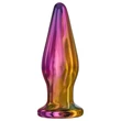 Glamour Glass - csúcsos, rádiós, üveg anál vibrátor (színes)